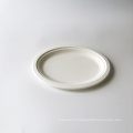 10 inch oval plate bagasse BBQ plate